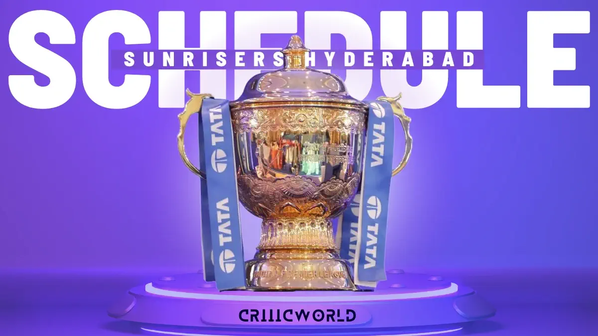 Sunrisers Hyderabad Fixtures Schedule